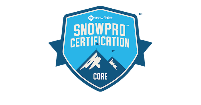 Snowflake certification badge